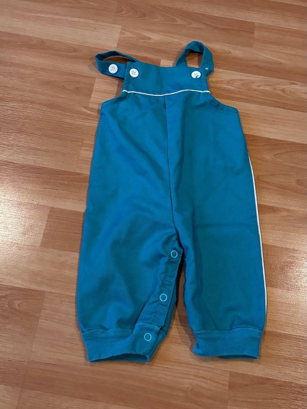 Winnie the Pooh Vintage Teal Overalls- Made in USA